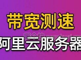 阿里云服务器带宽测试看看速度稳定性如何?