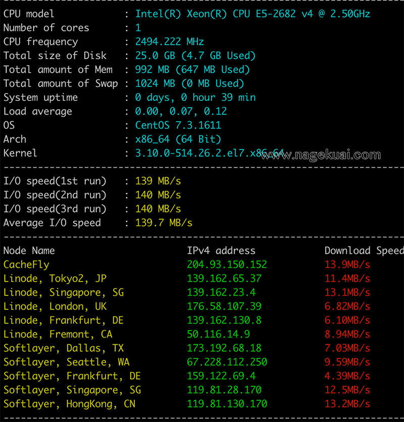 Linux服务器bench.sh测速